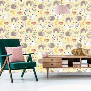 Papier Peint Pour Les Enfants - Animaux Endormis – Image 6
