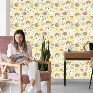 Papier Peint Pour Les Enfants - Animaux Endormis – Image 7