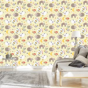 Papier Peint Pour Les Enfants - Animaux Endormis – Image 3