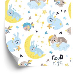 Papier Peint Pour Les Enfants - Animaux Endormis – Image 2