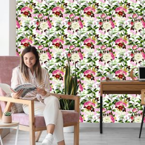 Papier Peint Belles Fleurs Colorées – Image 7