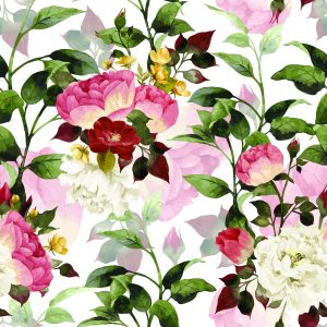 Papier Peint Belles Fleurs Colorées – Image 1
