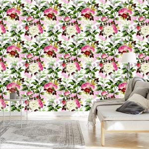 Papier Peint Belles Fleurs Colorées – Image 3