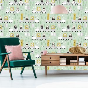 Papier Peint Pour Les Enfants - Animaux Adorables En Balade – Image 6