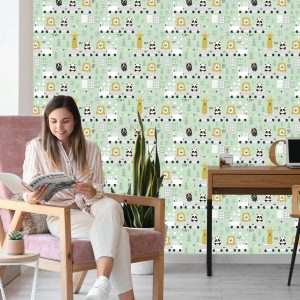 Papier Peint Pour Les Enfants - Animaux Adorables En Balade – Image 7
