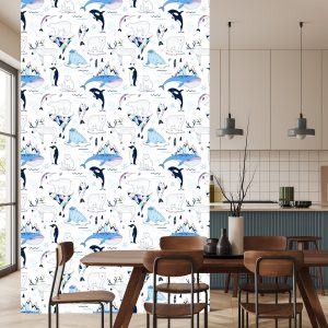 Papier Peint Pour Les Enfants - Animaux Sauvages De L'arctique – Image 4