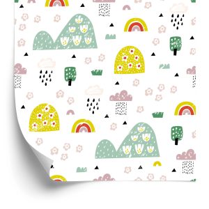 Papier Peint Pour Les Enfants - Paysage Pluvieux – Image 2