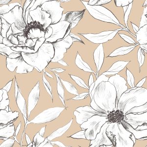 Papier Peint Motif Floral Élégant – Image 1