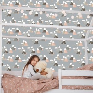 Papier Peint Pour Les Enfants - Motif Montagnes – Image 7