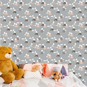 Papier Peint Pour Les Enfants - Motif Montagnes – Image 6