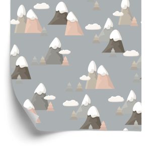 Papier Peint Pour Les Enfants - Motif Montagnes – Image 2
