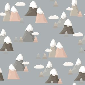 Papier Peint Pour Les Enfants - Motif Montagnes – Image 1