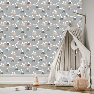 Papier Peint Pour Les Enfants - Motif Montagnes – Image 3