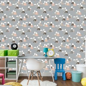 Papier Peint Pour Les Enfants - Motif Montagnes – Image 4