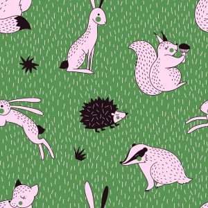Papier Peint Pour Les Enfants - Happy Forest Animals – Image 1