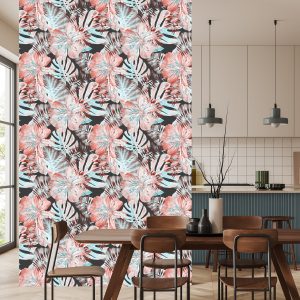 Papier Peint Feuilles Et Fleurs Exotiques – Image 4