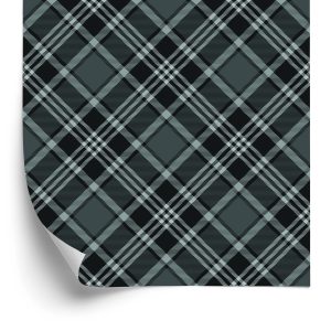 Papier Peint Tartan Dans Les Tons De Gris – Image 2