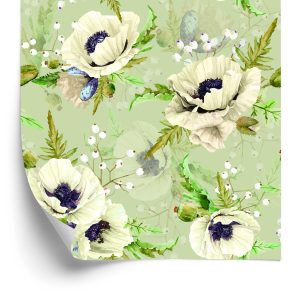 Papier Peint Coquelicots Peints À L'aquarelle – Image 2