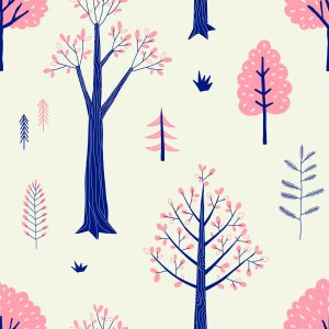 Papier Peint Pour Les Enfants - Paysage D'automne De Style Scandinave – Image 1