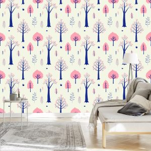 Papier Peint Pour Les Enfants - Paysage D'automne De Style Scandinave – Image 3