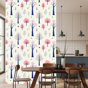 Papier Peint Pour Les Enfants - Paysage D'automne De Style Scandinave – Image 4