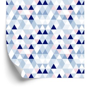Papier Peint Géométrique - Triangles Aux Couleurs Pastel – Image 2