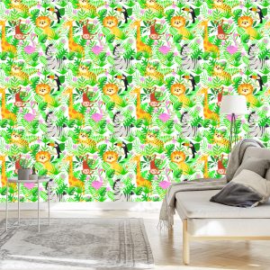 Papier Peint Pour Les Enfants - Animaux Sauvages – Image 3