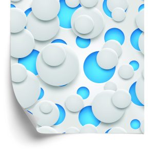 Papier Peint Motif Géométrique Abstrait - Effet 3D – Image 2