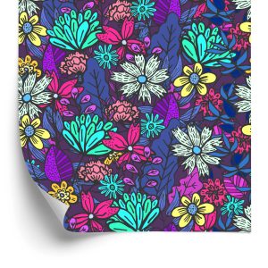 Papier Peint Pour Les Enfants - Un Bouquet De Belles Fleurs Colorées – Image 2