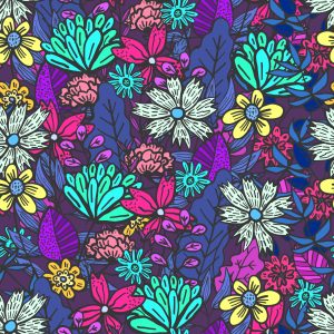 Papier Peint Pour Les Enfants - Un Bouquet De Belles Fleurs Colorées – Image 1