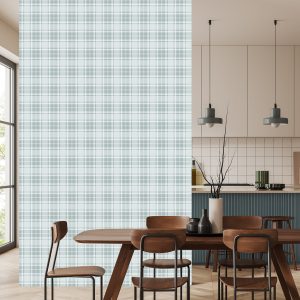 Papier Peint Plaid Écossais Gris Classique – Image 4