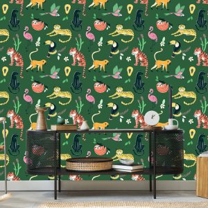 Papier Peint Pour Les Enfants - Animaux Sauvages I. – Image 5
