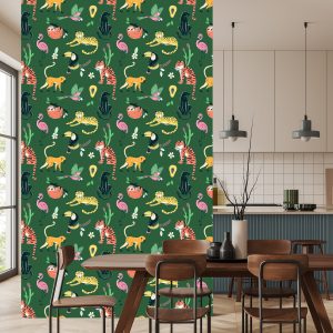 Papier Peint Pour Les Enfants - Animaux Sauvages I. – Image 4