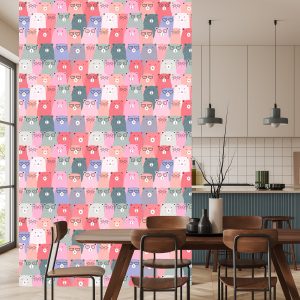 Papier Peint Pour Les Enfants - Ours En Peluche Colorés Au Style Scandinave – Image 4