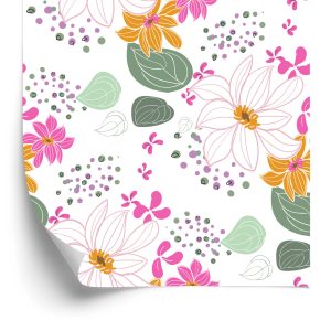 Papier Peint Pour Les Enfants - Belles Fleurs Colorées – Image 2