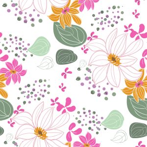 Papier Peint Pour Les Enfants - Belles Fleurs Colorées – Image 1