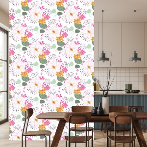 Papier Peint Pour Les Enfants - Belles Fleurs Colorées – Image 4