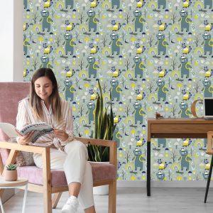 Papier Peint Pour Les Enfants - Ours Drôles Dans La Forêt – Image 7