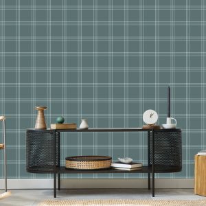 Papier Peint Plaid Écossais Dans Les Tons De Gris – Image 5
