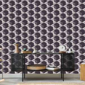 Papier Peint Hexagones Modernistes - Effet 3D – Image 5