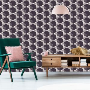Papier Peint Hexagones Modernistes - Effet 3D – Image 6