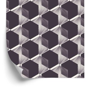 Papier Peint Hexagones Modernistes - Effet 3D – Image 2