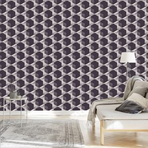 Papier Peint Hexagones Modernistes - Effet 3D – Image 3