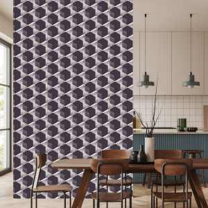 Papier Peint Hexagones Modernistes - Effet 3D – Image 4