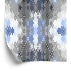 Papier Peint Géométrique - Motif Argyle – Image 2