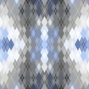 Papier Peint Géométrique - Motif Argyle – Image 1