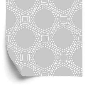 Papier Peint Abstraction Géométrique Dans Les Tons De Gris – Image 2
