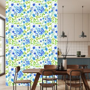 Papier Peint Roses, Renoncules, Bleuets Et Pensées – Image 4