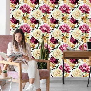 Papier Peint Fleurs Colorées - Aquarelle – Image 7