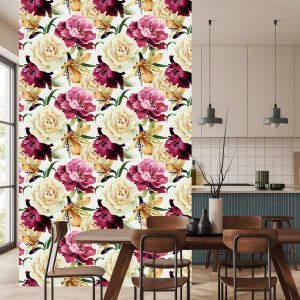Papier Peint Fleurs Colorées - Aquarelle – Image 4